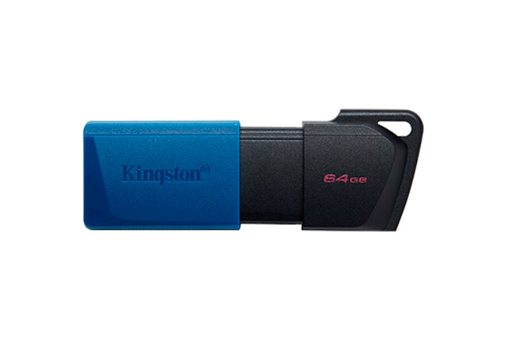 Pen Drive Negro/Azul 64Gb usb 3.2 retractil Kingston DataTraveler Exodia (DTX/64GB)